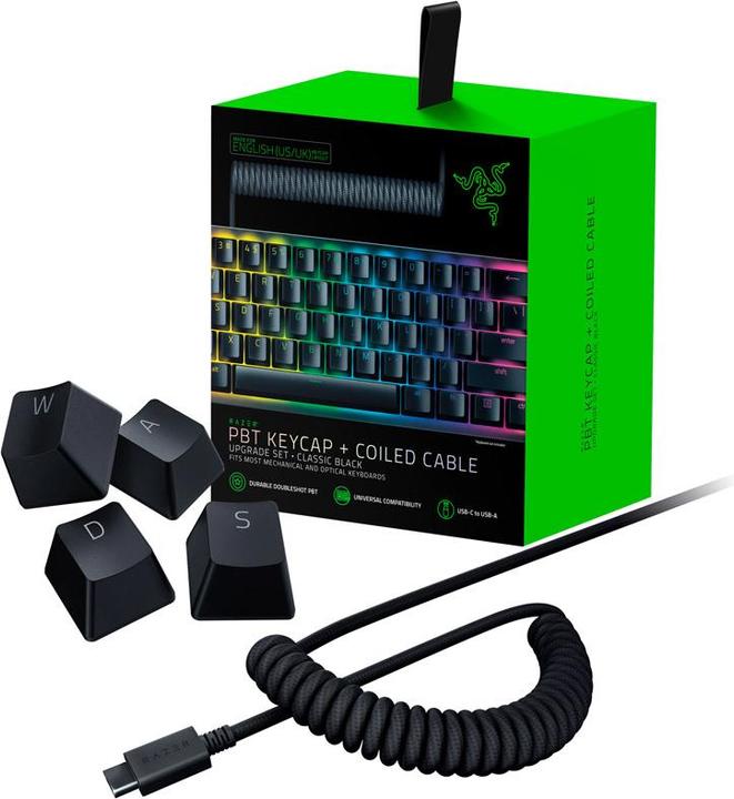 Actual product image Razer PBT Keycap + Coiled Cable Upgrade Set