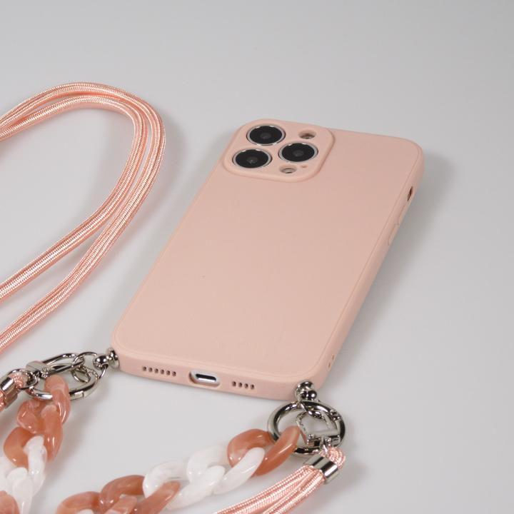 Produktbild PhoneLook Hülle Silikon Gel mit Umhänge Seil & Dekoration Stein Kette (Apple iPhone 13 Pro Max)