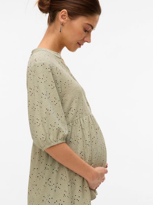 Image du produit Mamalicious Normal geschnitten Mandarin Kragen Top Bluse (L)