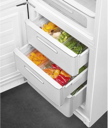Image du produit Smeg Réfrigérateur-congélateur FAB32LWH5 Blanc, Gauche (331 l)