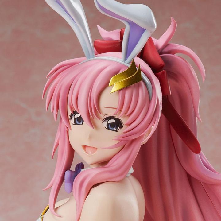 Actual product image Megahouse Mobile Suit Gundam SEED B-Style PVC Statue Lacus Clyne Bare Legs Bunny Ver. 29 cm