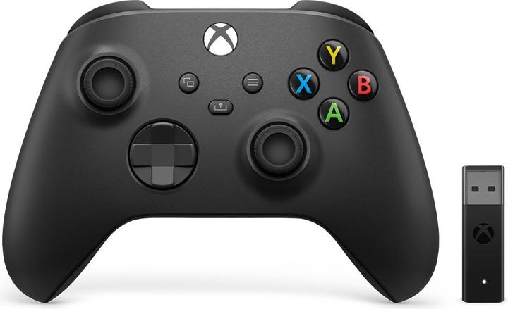 Xbox Wireless Controller + Wireless Adapter for Windows 10 (Xbox One X, Xbox Series X, PC, Xbox One S, Xbox Series S)