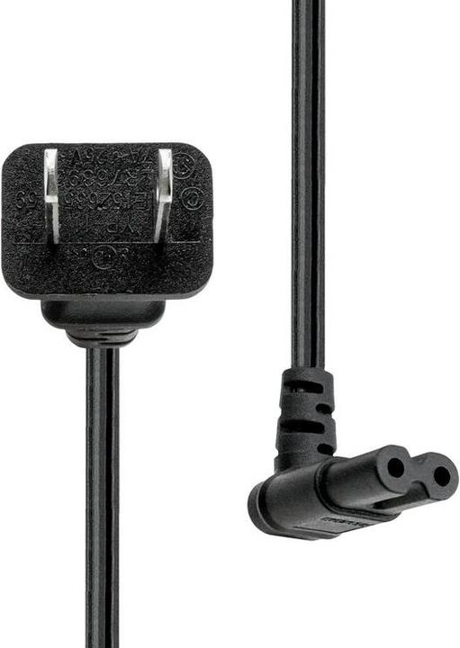 Image du produit ProXtend Cordon d'alimentation US type A to angled C7 2M Blac (2 m)