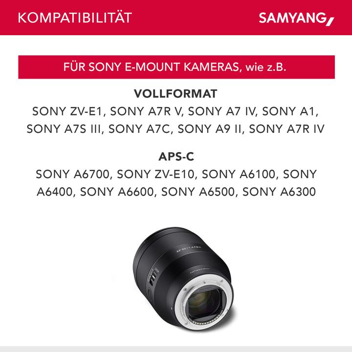 Image du produit Wiltec Samyang (Sony E, Plein format)