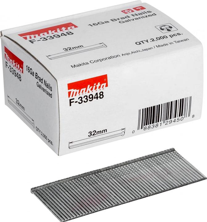 Actual product image Makita F-33948 Studs 1.6X32mm 16ga 2000pcs.