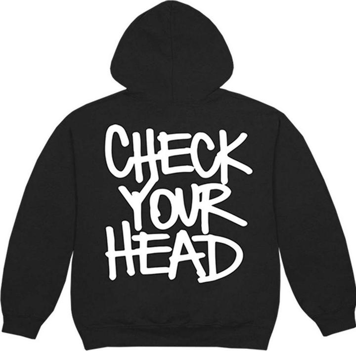 Produktbild Universal Textiles Check Your Head Hoodie zum Überziehen (XXL)
