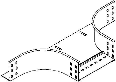 Produktbild Niedax NIE RTA 35.250 Anbau T-StÃ¼ck 35x252 mm m. ungelochten Seitenholmen bandverzi (3.50 cm)