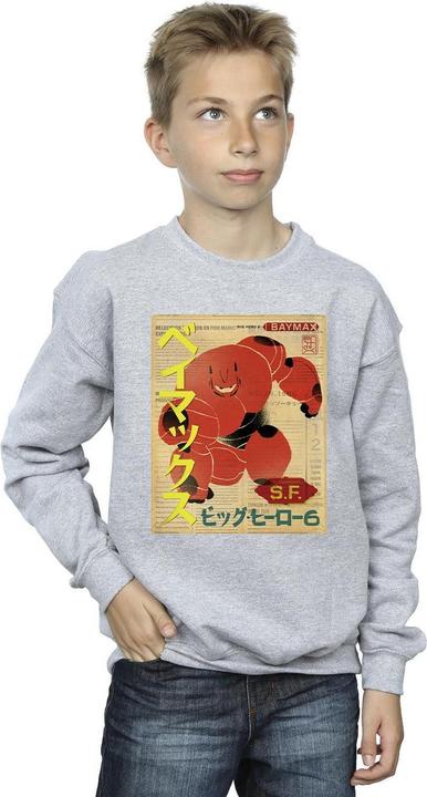 Produktbild Disney Big Hero 6 Baymax Baymax Newspaper Sweatshirt Jungen (140, 146)