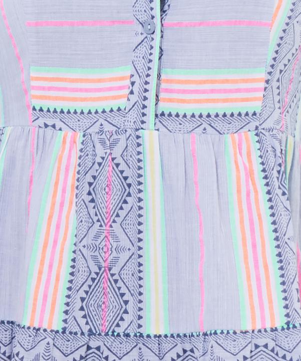 Produktbild Joe Browns Neon Striped Jacquard Flared Sleeve Tunic Mini Dress (10)