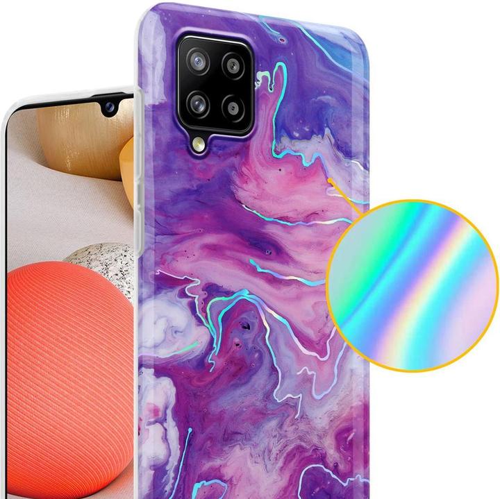 Image du produit Cadorabo Couverture IMD TPU Marbre coloré (Samsung Galaxy A42 5G)