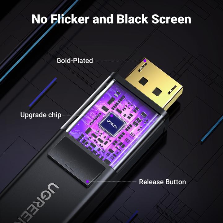 Image du produit Ugreen Display Port – HDMI (3 m, DisplayPort, HDMI)