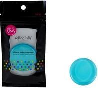 Image du produit Rolling hills Eponge de maquillage en silicone sans latex lavable Applicateur de fond de teint bleu