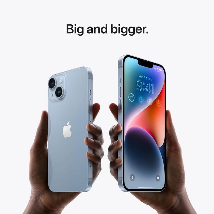 Produktbild Apple iPhone 14 (128 GB, Red, 6.10", SIM + eSIM, 12 Mpx, 5G)
