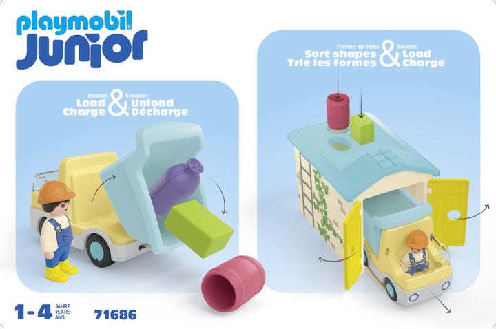 Image du produit Playmobil Camion avec garage de tri (71686, Playmobil Junior)