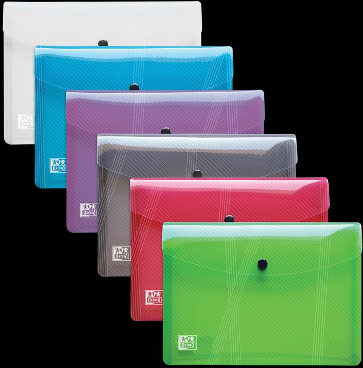 Actual product image Elba Document pouch HAWAI, DIN A5, PP, assorted colors made of strong plastic with modern surface finish (A5)