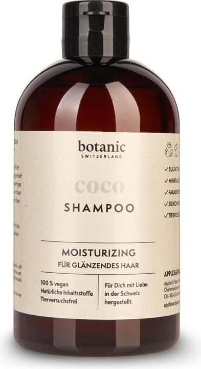 Botanic Switzerland coco | Shampoo für glänzendes Haar (500 ml, Flüssiges Shampoo)