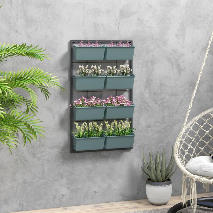 Immagine prodotto Outsunny Scaffale per piante con 8 vasi