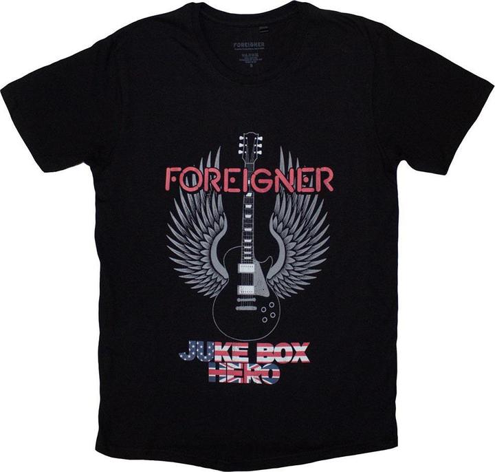 Actual product image Foreigner Unisex Adult Juke Box Hero T-Shirt (L)