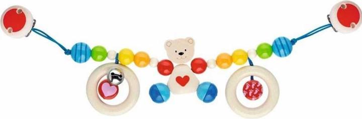 Produktbild Goki Kinderwagenkette Herzbär mit Clips