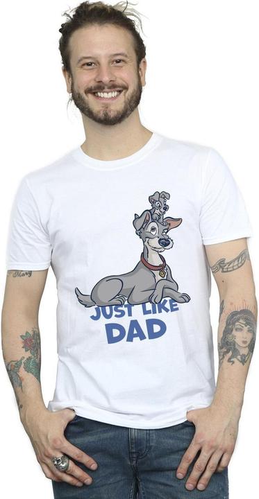 Immagine prodotto Disney Lady And The Tramp Just Like Dad Maglietta Uomo (L)