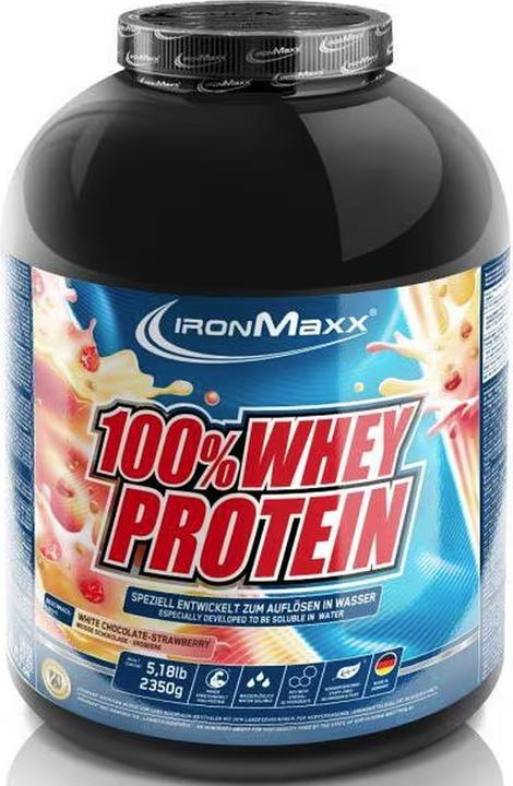 Image du produit IronMaxx 100% Whey Protein (boîte de 2350g) (Fraise, 1 pcs, 2350 g)