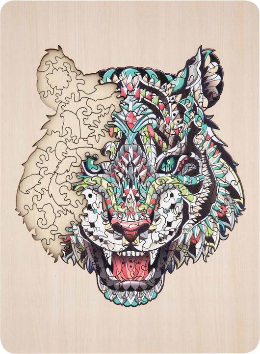 Actual product image Grafix Unique wooden puzzle tiger, 130pcs. (132 pieces)
