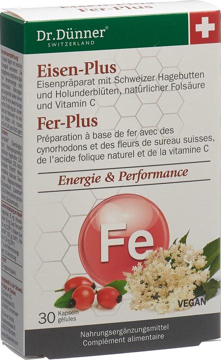 Actual product image Dr. Dünner Iron-Plus Caps (30 Piece, Capsules, 281.25 g)