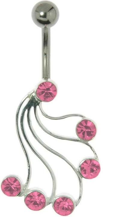 Produktbild Bijouteria Bauchpiercing (Chirurgenstahl 316L, Kristall, Silber 925)