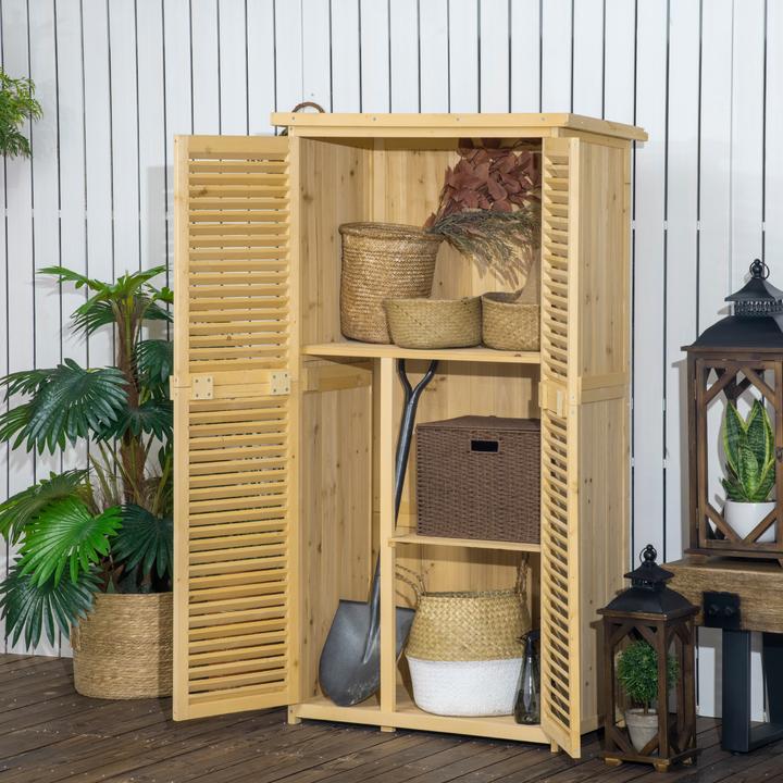 Image du produit Outsunny Abri à outils avec 4 compartiments