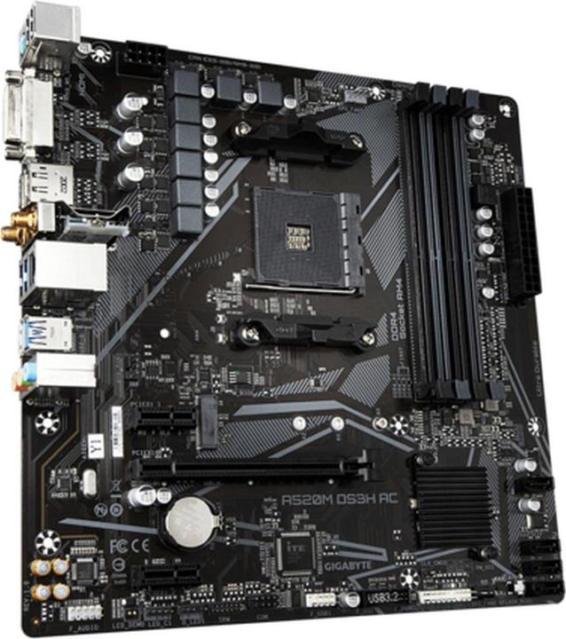 Actual product image Gigabyte A520M DS3H AC (AM4, AMD A520, mATX)