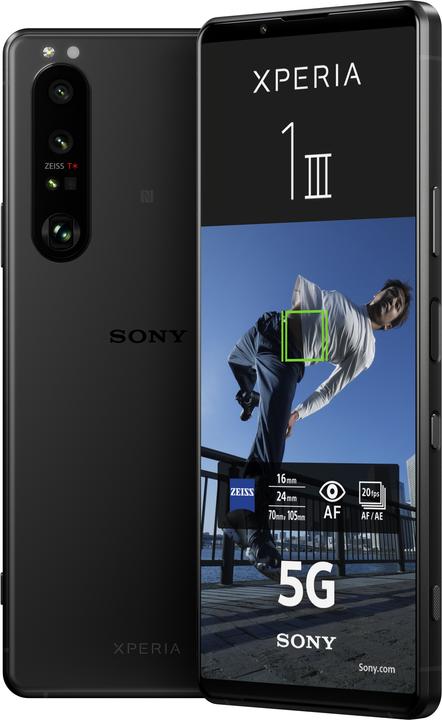 Sony Xperia 1 III (256 GB, Black, 6.50", Hybrid Dual SIM, 12 Mpx, 5G)