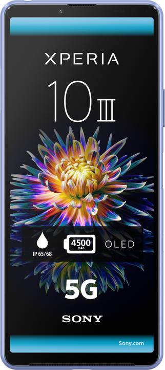 Produktbild Sony Xperia 10 III (128 GB, Blue, 6", Hybrid Dual SIM, 12 Mpx, 5G)
