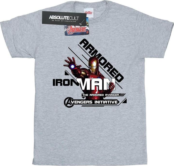Image du produit - T-shirt IRON MAN ARMORED AVENGER - Fille (116)