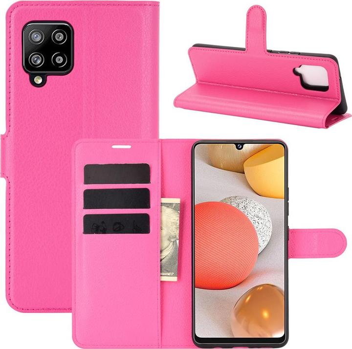 Produktbild Cover-Discount Galaxy A42 - Leder Etui Hülle pink (Samsung Galaxy A42 5G)