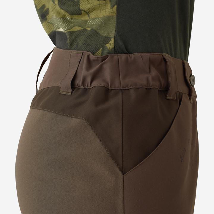 Produktbild Solognac Jagd-Regenhose Damen 500 Cargo-Taschen braun (40, 42)
