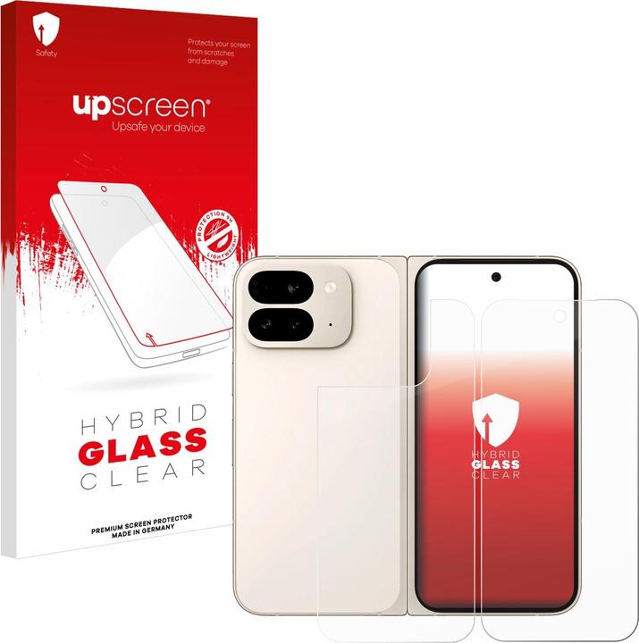 Produktbild upscreen Schutzglas Schutzfolie Glas Folie Displayschutz klar (1 Stück, Google Pixel 9 Pro Fold)