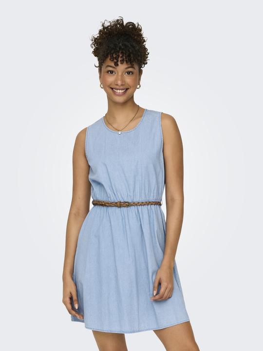 Produktbild Only Normal geschnitten Rundhals Breite Träger Kurzes Kleid Jeanskleid (XL)