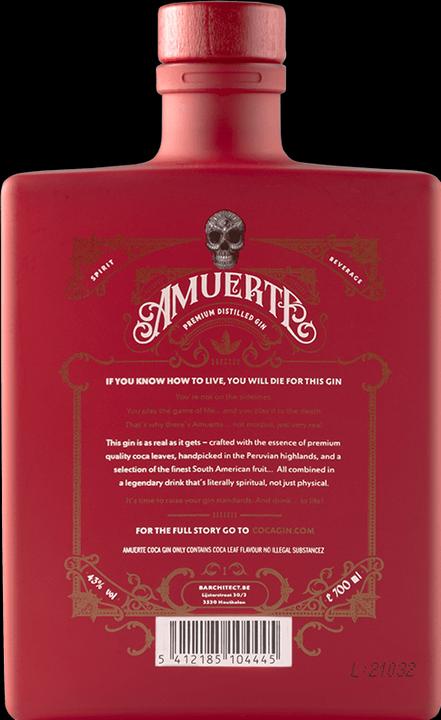 Produktbild Amuerte Gin Coca Leaf Red Edition (1 x 70 cl)