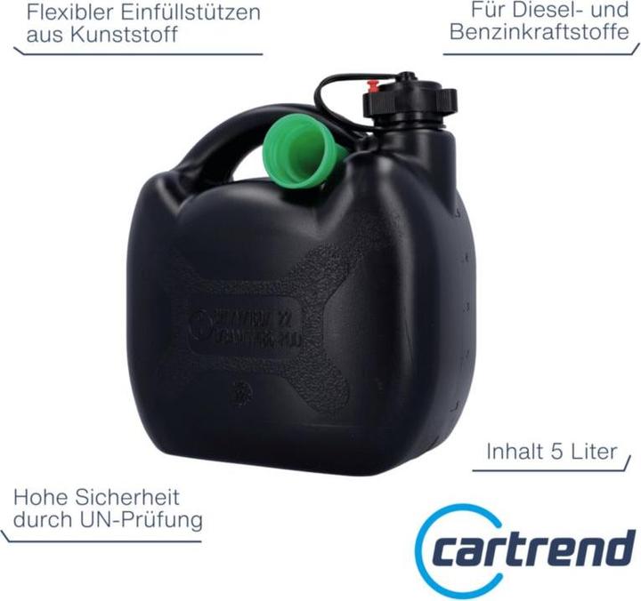 Produktbild Cartrend Benzinkanister 5 Liter schwarz