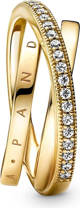 Produktbild Pandora Shine Logo Crossover Pavé Triple Band Ring (48)
