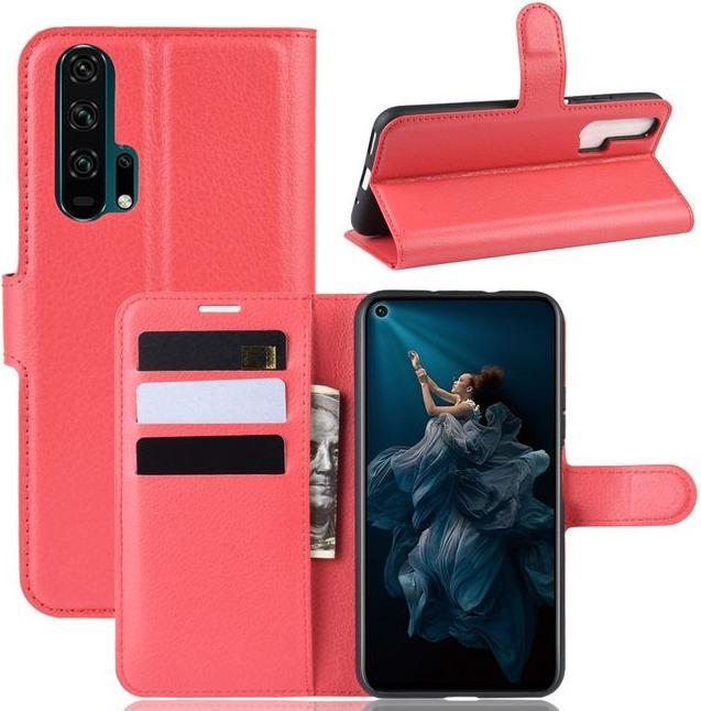 Actual product image MU Classic Litchi Leather Bookcover Series (Honor 20 Pro)
