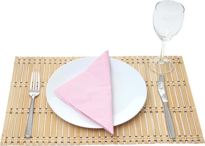 Image du produit Mendler Set de table 6 pièces, set de table, bambou lavable 45x30cm - marron clair (6 x, 45 x 30 cm)