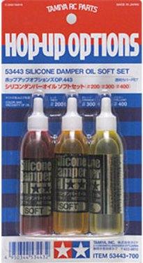 Actual product image Tamiya Damper oil set Soft 200-red/ 300-orange/ 400-yellow CST