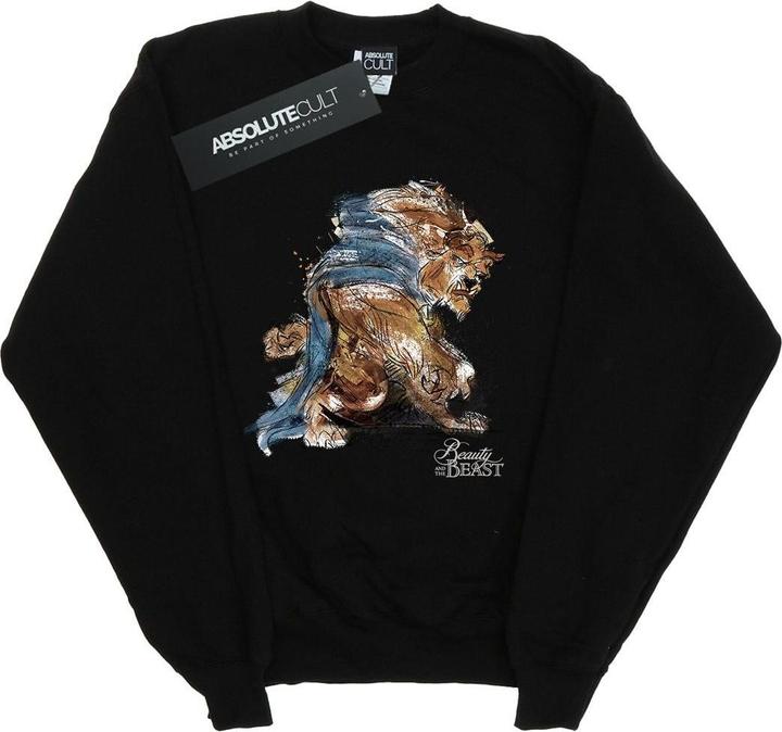 Actual product image Disney Mens Beauty And The Beast Beast Sketch Sweatshirt (M)