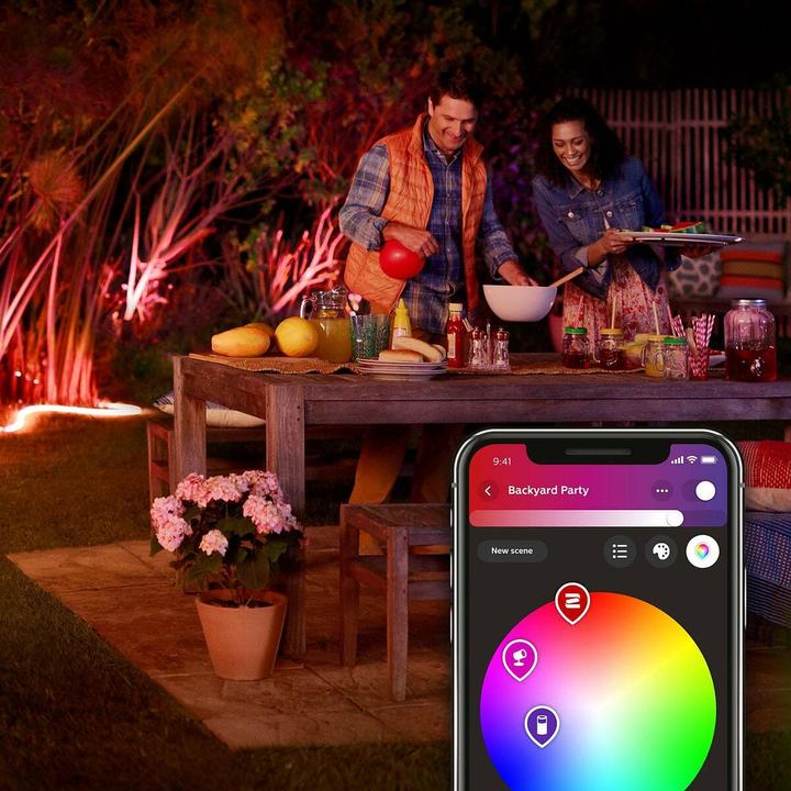 Image du produit Philips Hue Outdoor Lightstrip 5m fiche DE (Multicolore, 500 cm, Extérieur)