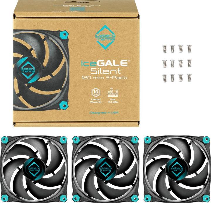 Image du produit Iceberg Thermal IceGALE Silent - (120 mm, 3 x)