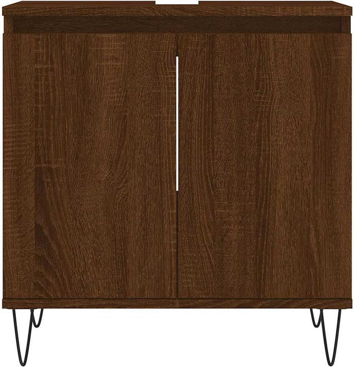 Actual product image VidaXL Badschrank Braun Eichen-Optik 58x33x60 cm Holzwerkstoff (58 x 33 x 60 cm)