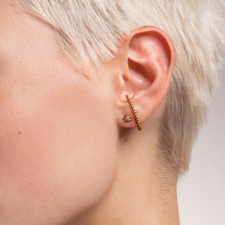 Produktbild Thomas Sabo Einzel Ohrstecker Kugeln Gold (925er Silber)