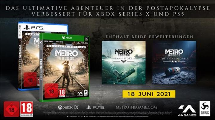 Image du produit Deep Silver Metro Exodus : Édition complète (Xbox Series X, Xbox One X, DE)