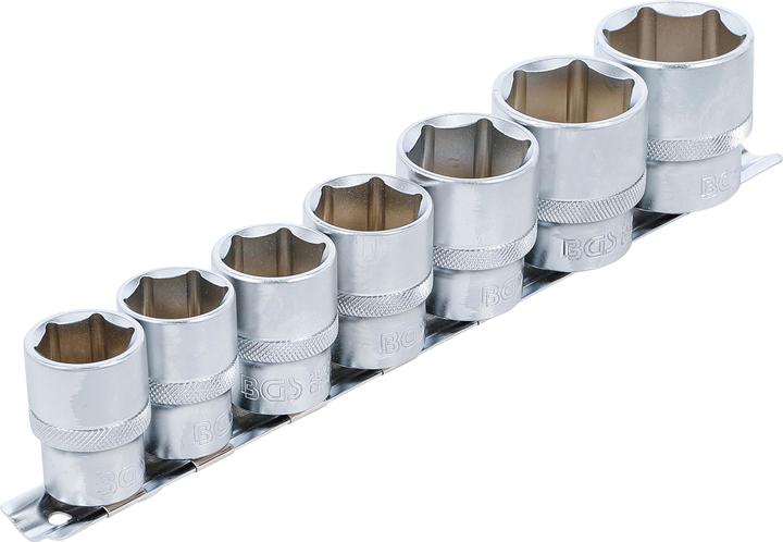 Actual product image BGS Socket Set, Hexagon 12.5 mm (1/2") Drive 20 - 32 mm 7 pcs. (12.5 mm)